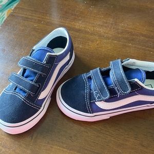 COPY - Little Boys Vans Dark and Light blue.